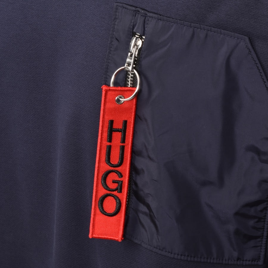 Alternative Image for ProductHUGO Damboo Half Zip Sweatshirt Navy3